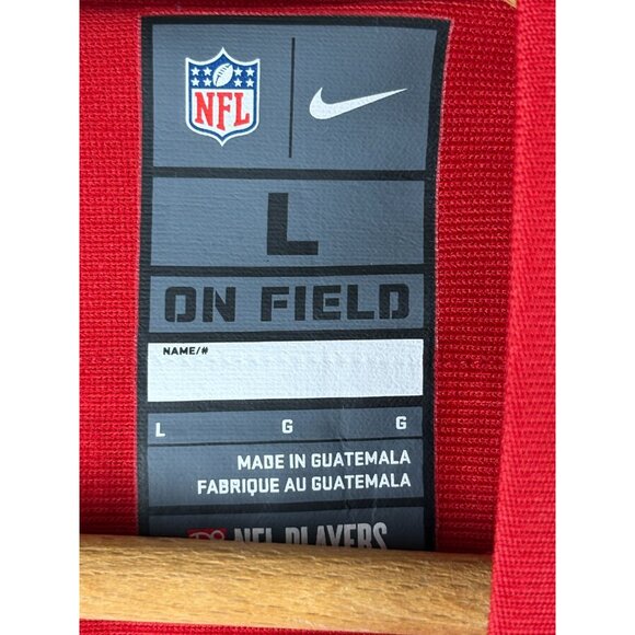Nike NFL On Field 49ers Kaepernick #7 Red Jersey Size L - Picture 4 of 7